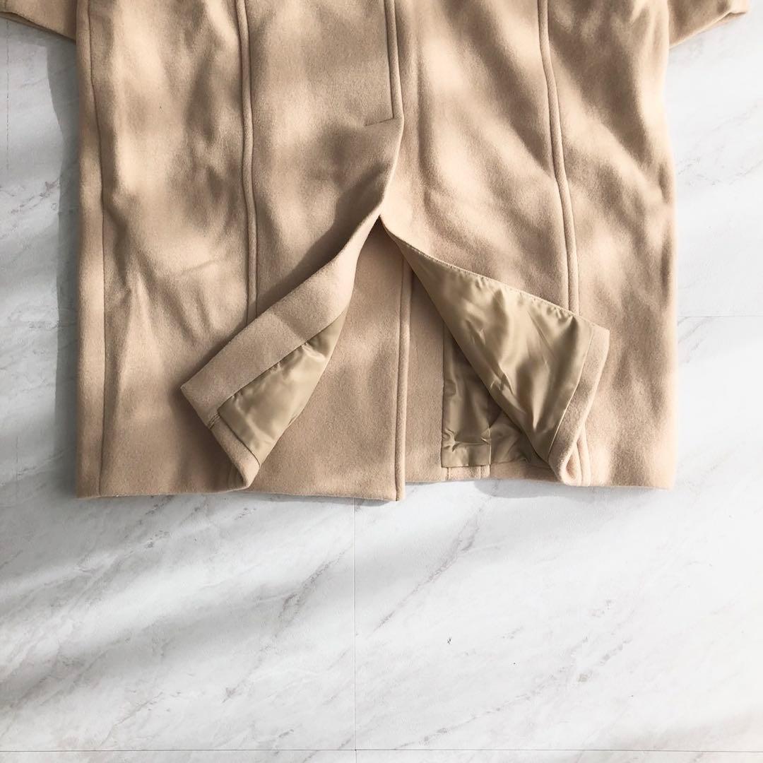 美品❤️スローブイエナ　パイルメルトンスタンドコクーンコート　ベージュ　M