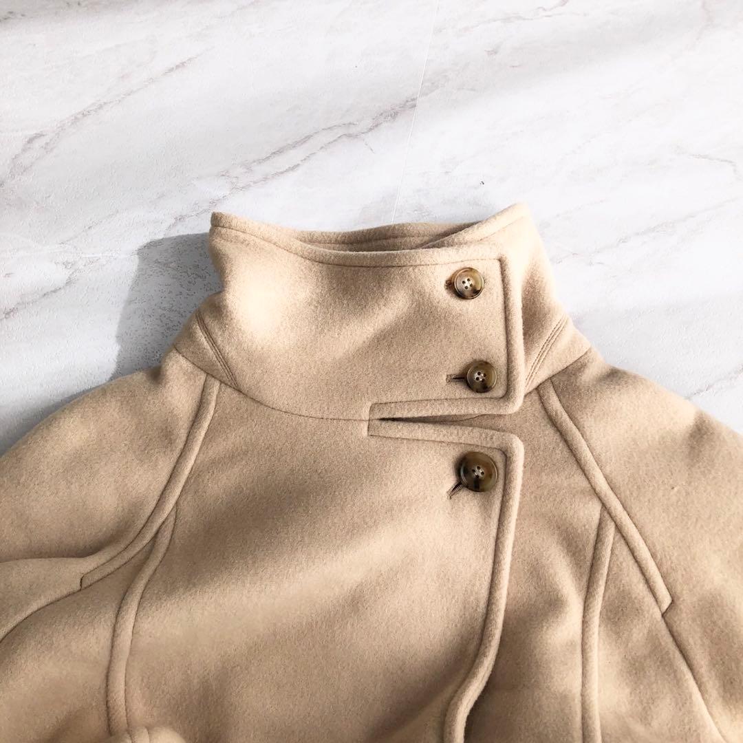 美品❤️スローブイエナ　パイルメルトンスタンドコクーンコート　ベージュ　M