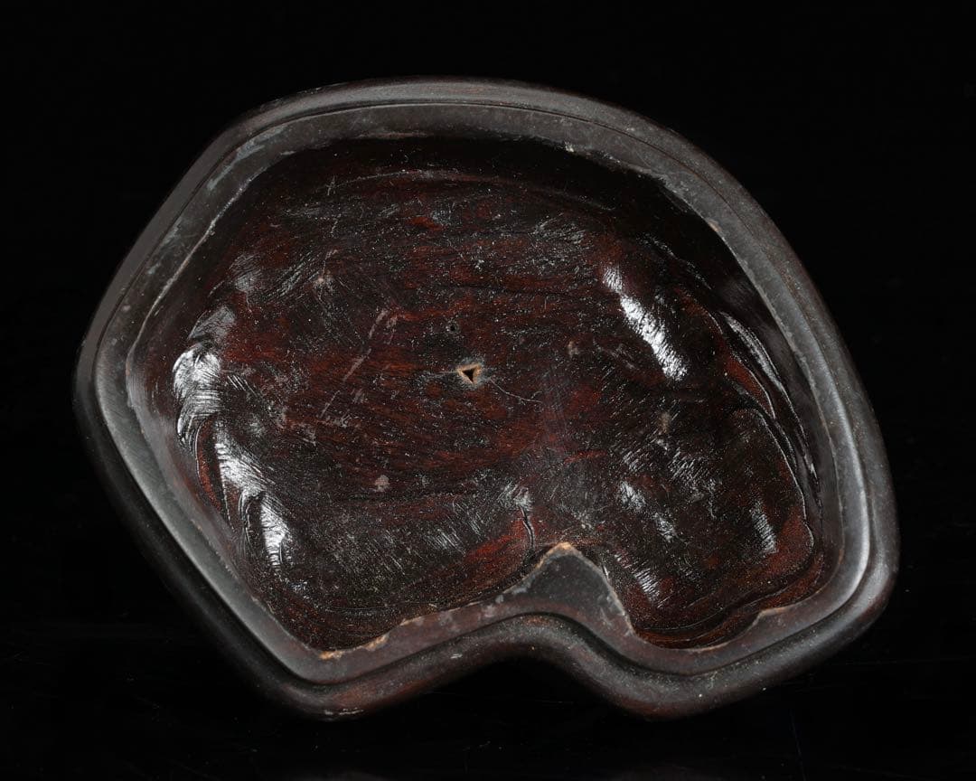 水石 自然石 立石 山景石 台座付 2.5kg 景石 盆景 盆石 飾石 観賞石