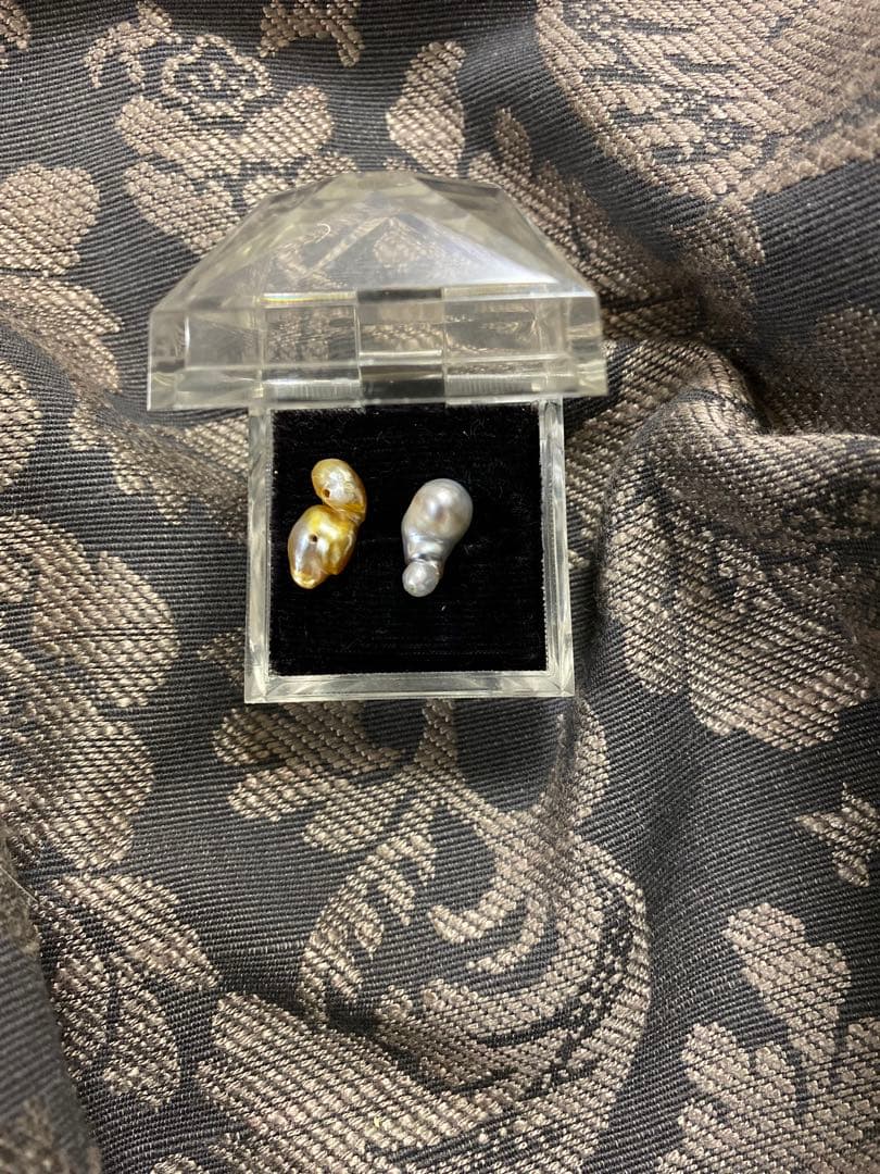 SALE❣️ 南洋真珠　白蝶貝ケシパールイヤリングまたはピアス加工付き