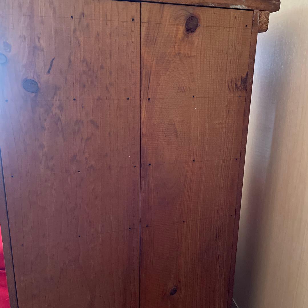 木製飾り棚　扉付き　カントリー　コーハウス　アンファン