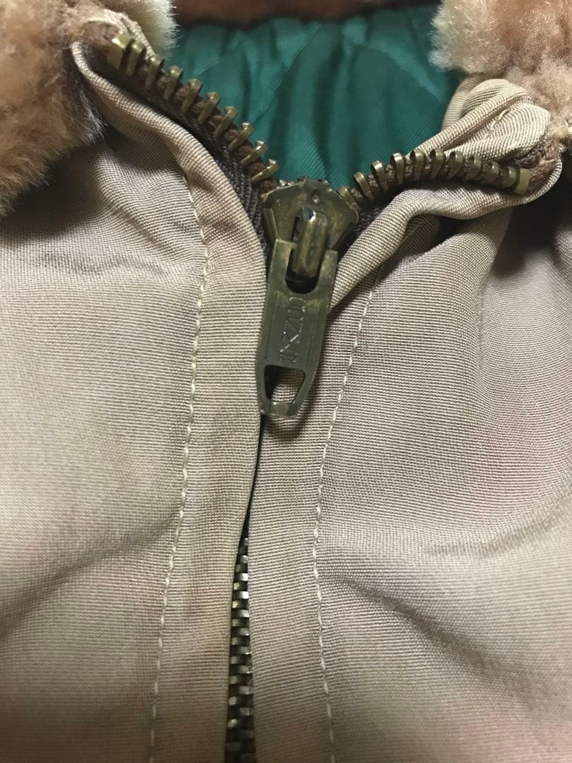 50s ボンバージャケット ナイロン ボアブルゾン ワーク ギャバジン 短丈