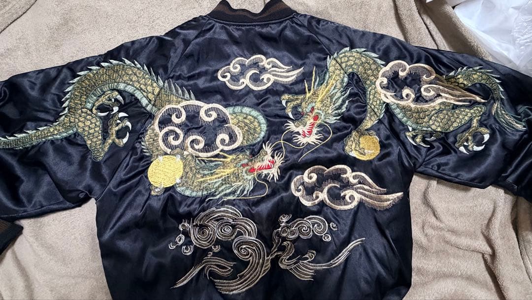 美品 日本製 HOSHIHIME 龍 限定 vintage サテン unisex