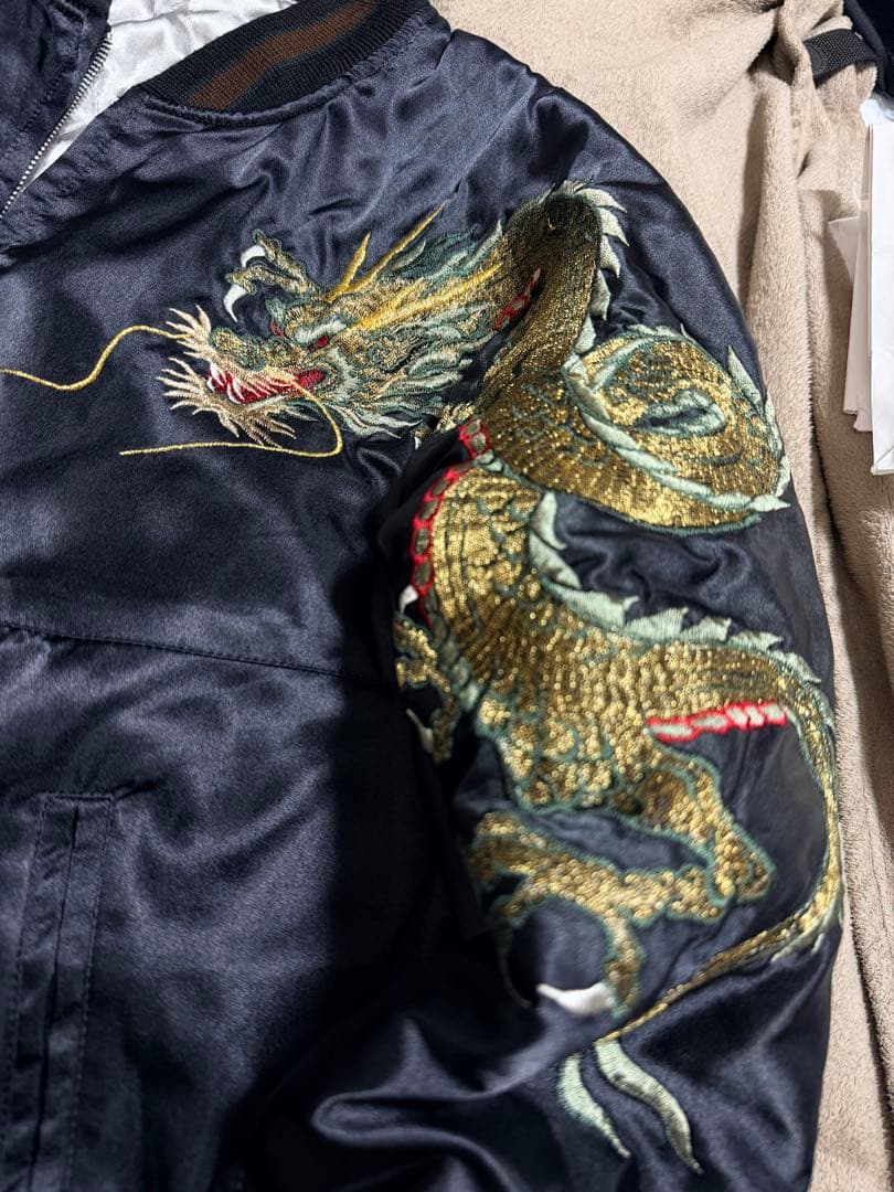 美品 日本製 HOSHIHIME 龍 限定 vintage サテン unisex