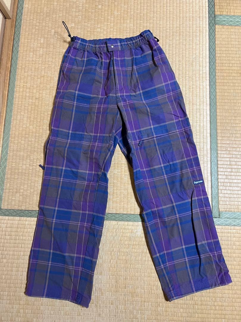 supreme チェックパンツ