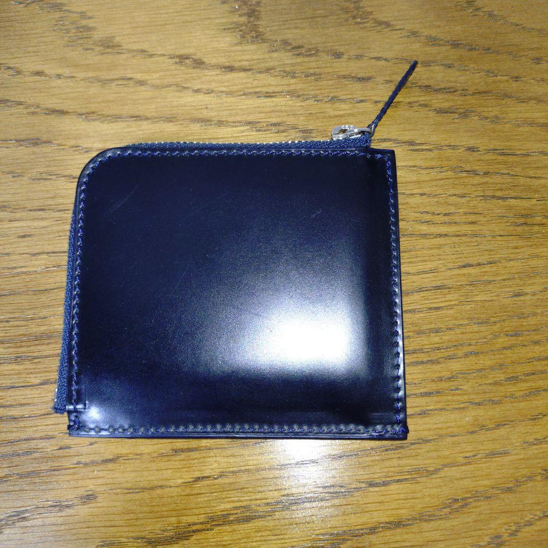 ラコタハウス　コードバン　Ｌジップウォレット　ネイビー