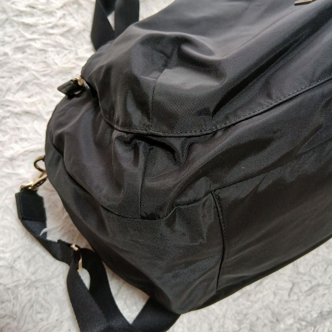 【極美品】【agnes b.】FT03 2Way ボストンバッグ　チャーム、鍵付