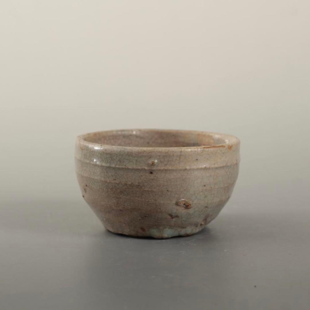 李朝 井戸手 盃 ぐい呑み 酒器 古美術 古道具 アンティーク