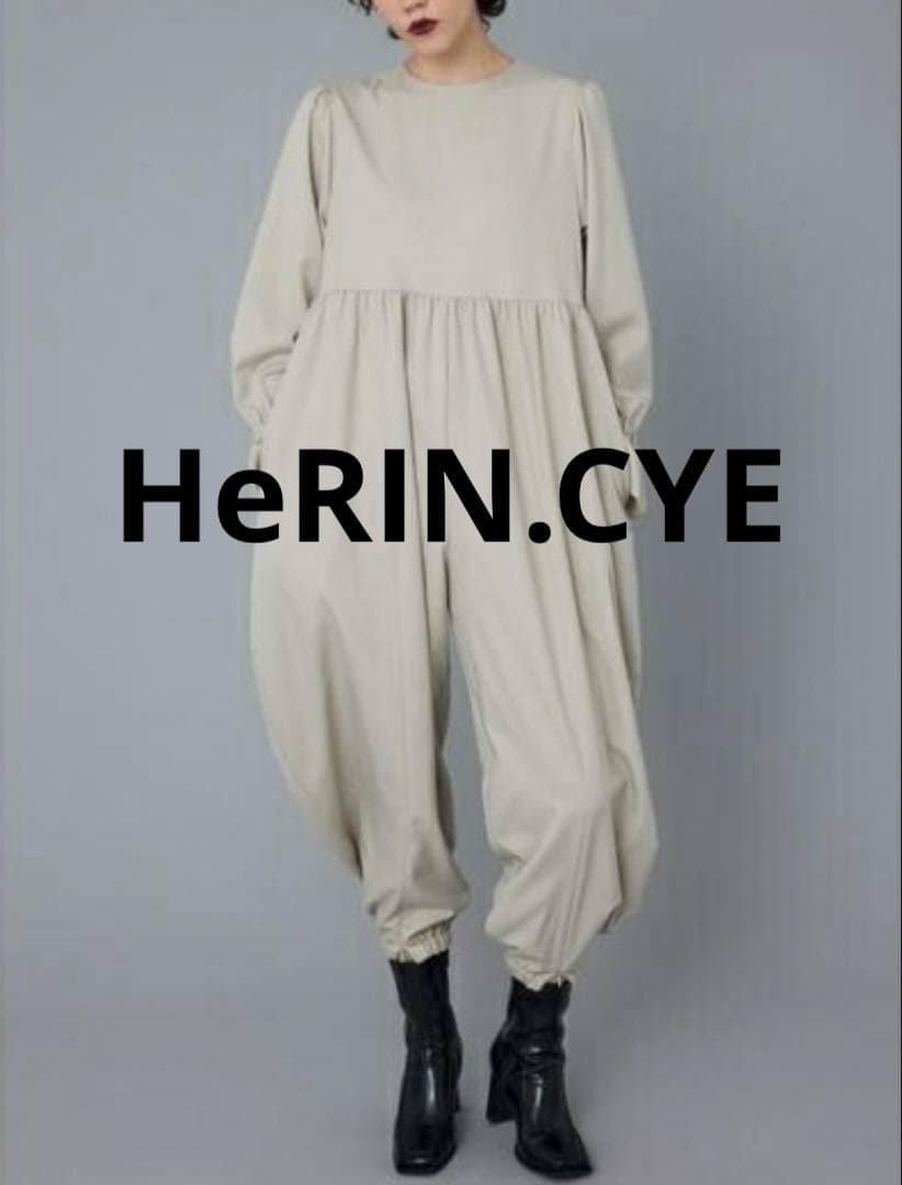 美品✨HeRIN.CYE ヘリンドットサイ 2023AW フリル オールインワン