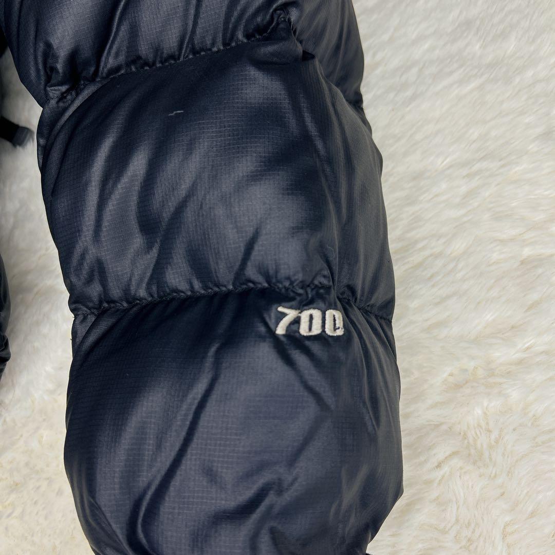 ★ショートヌプシ★ノースフェイス ダウンジャケット 黒 S 700フィル