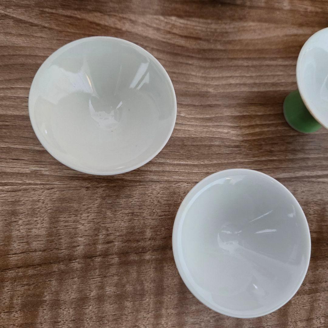 朝日窯　酒器セット 陶器製 2本の徳利と6つの杯