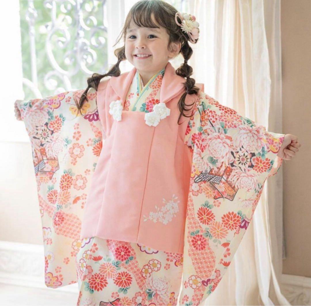 5分着脱♪ 草履上履き＆靴下＆髪飾セット♪3歳　七五三