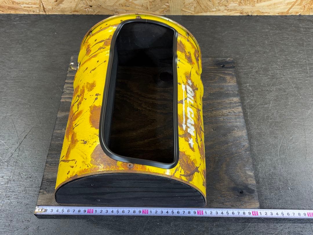 ヴィンテージ風 ガレージ ペール缶 シェルフ 壁掛け ディスプレイ ラック