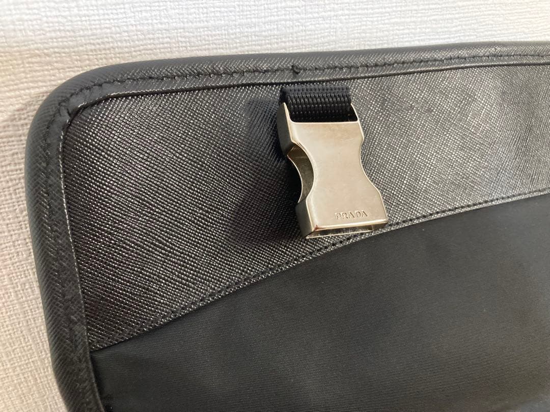 美品★PRADA★プラダ★メッセンジャーバッグ ★サフィアーノ×ナイロン★