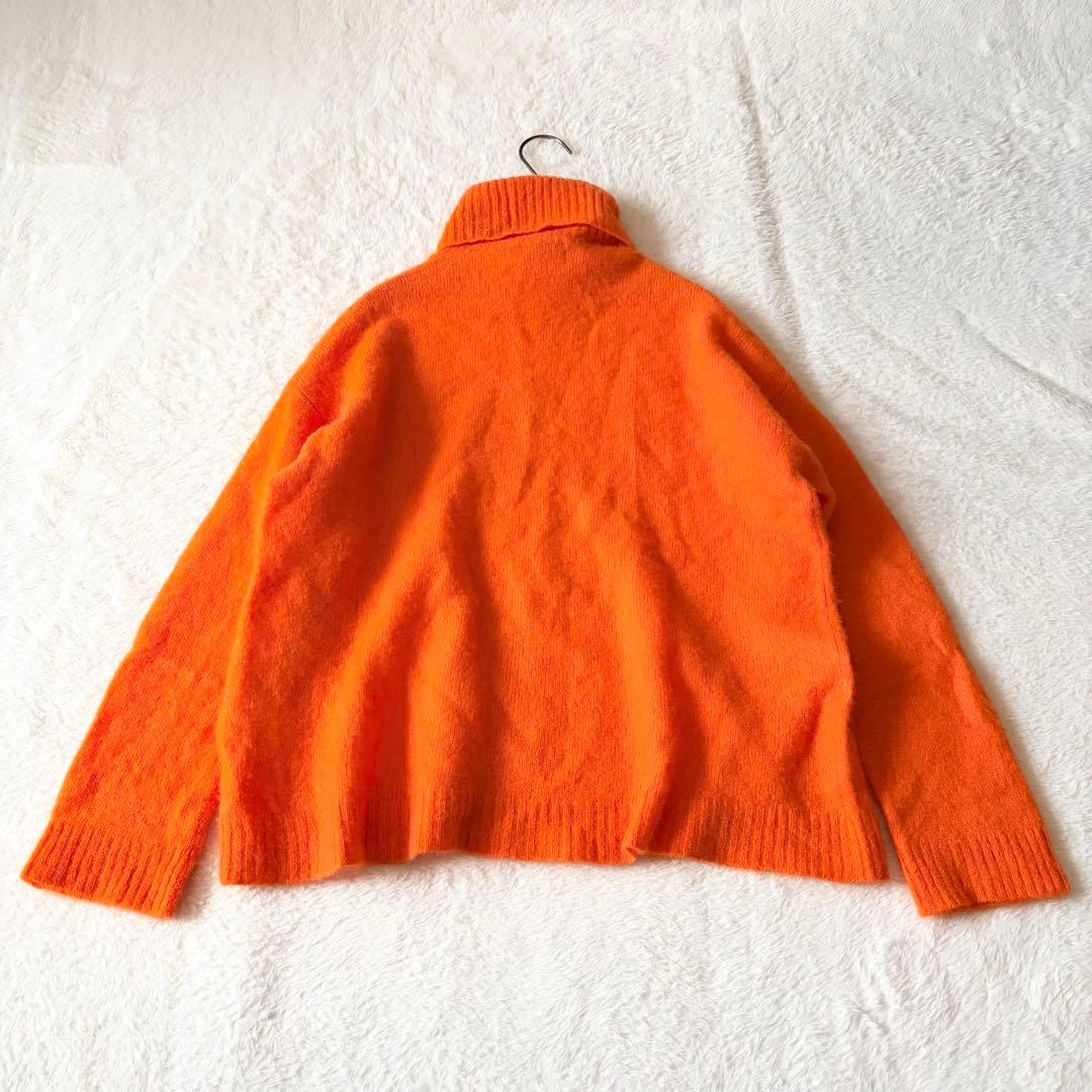 5559 美品✨ ドゥロワー タートルネックセーター ニット カシミヤ オレンジ
