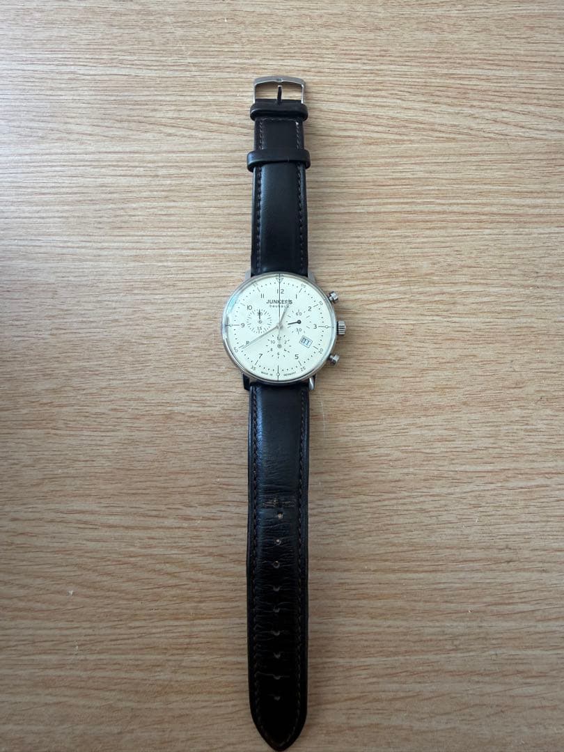 JUNKERS Bauhaus　クロノグラフ 　ドイツ製 時計　箱付
