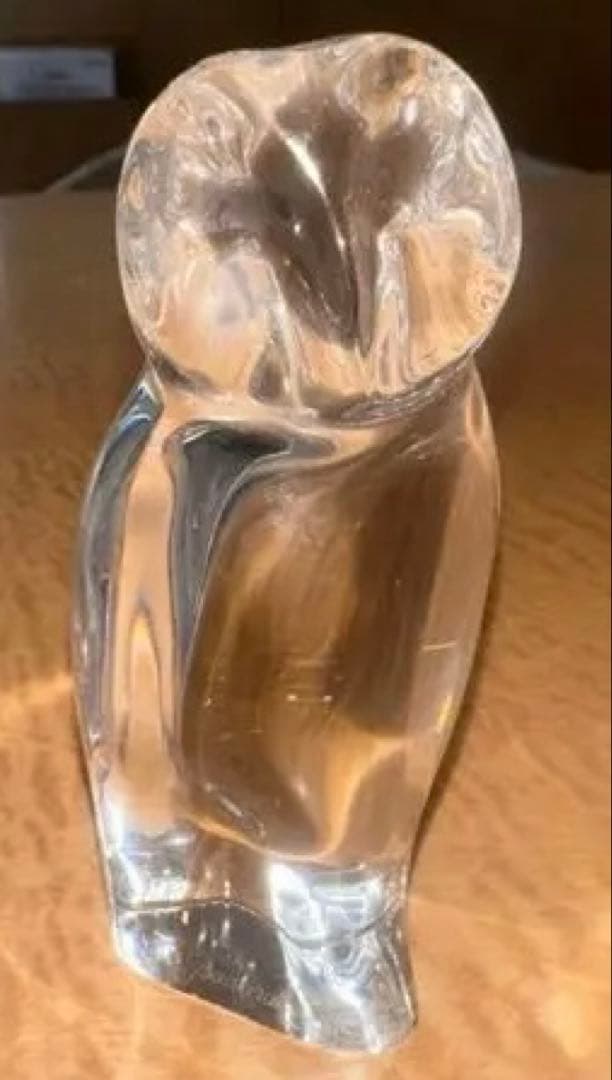 最終値下【開運】Baccarat バカラ 最高級クリスタル オブジェ フクロウ