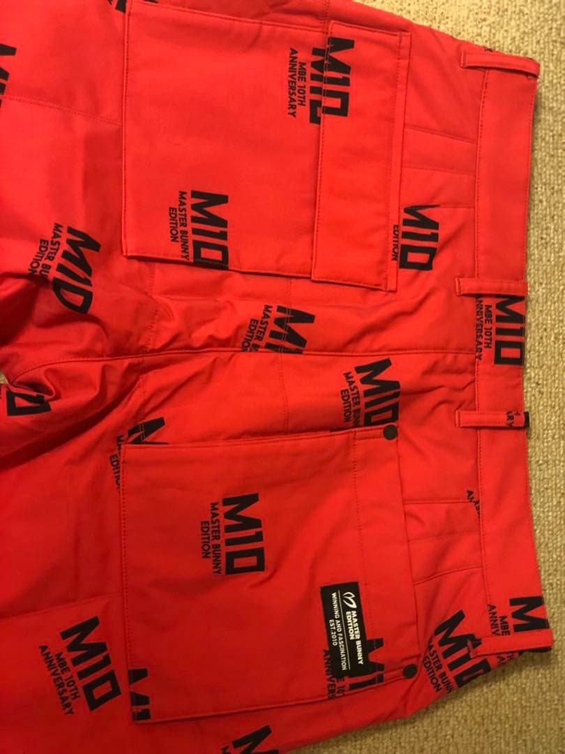 マスターバニー　10周年　総柄レア　新品　赤　中綿パンツ　サイズ5