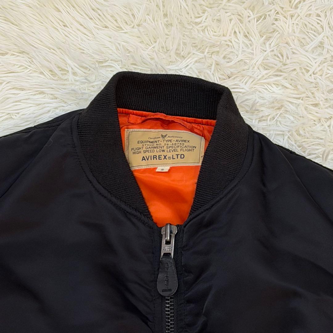 1944　AVIREX　MA-1フライトジャケット　黒　Sサイズ　ブラック