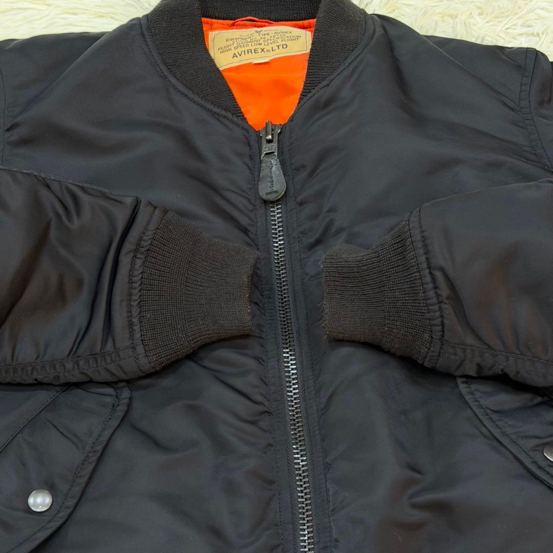 1944　AVIREX　MA-1フライトジャケット　黒　Sサイズ　ブラック