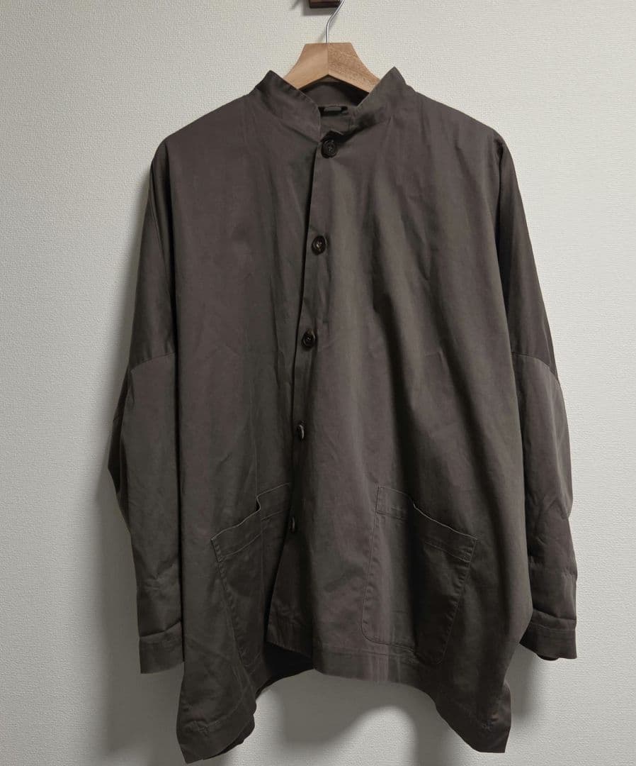 s*o様 ダークブラウン オープンカラー 長袖シャツ