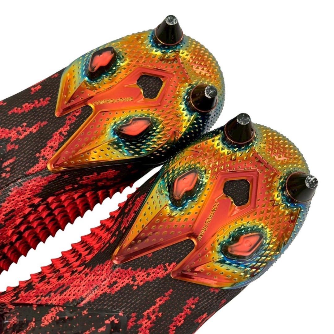 adidas アディダス スパイク 赤 黒 メンズ 26.5cm