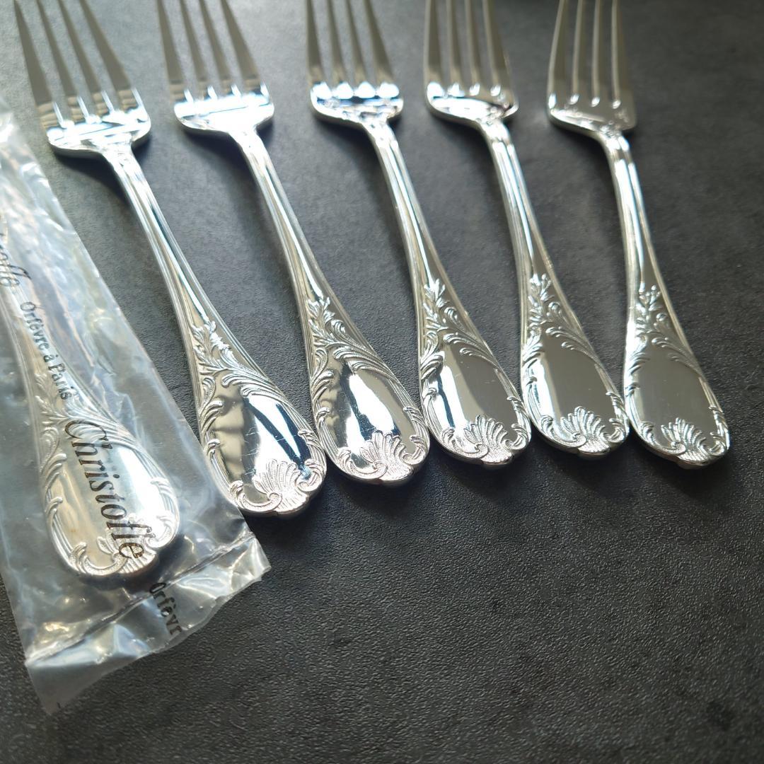 美品 クリストフル マルリー サラダフォーク 未開封含む 6点