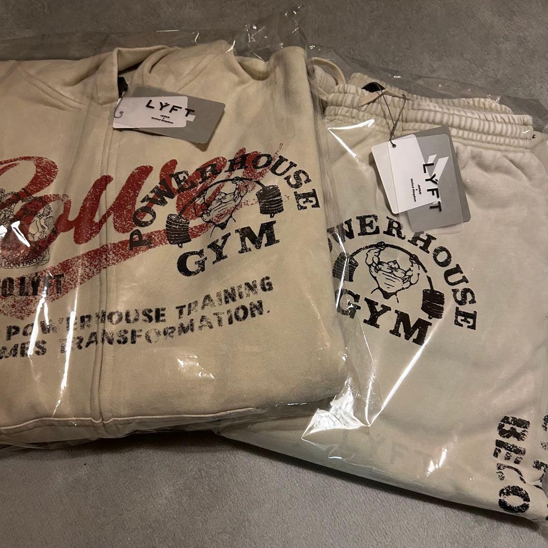 LÝFT × POWER HOUSE GYM パーカー　パンツセット　Lサイズ