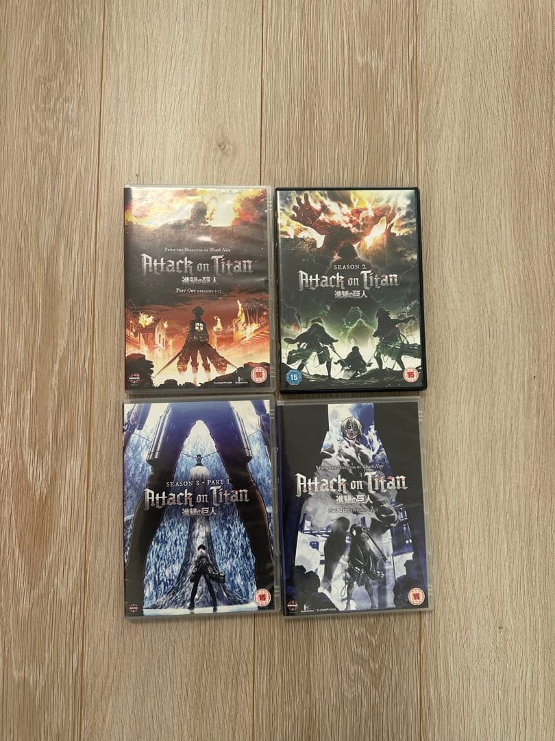 エ*ゼ様 進撃の巨人　海外版　DVD 4枚セット