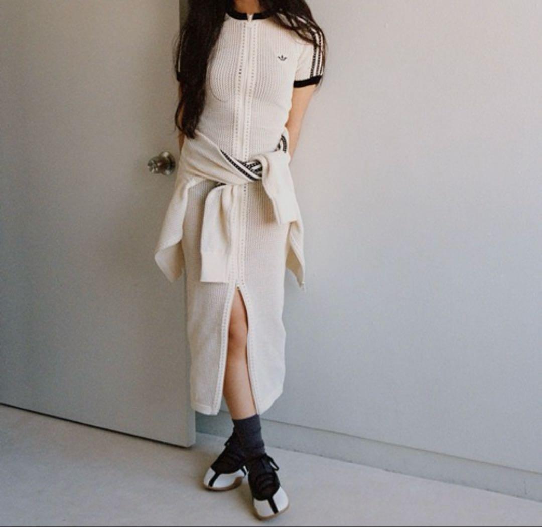 アディダス オリジナルス プレミアム クロシェ ロングワンピース M 韓国 新品