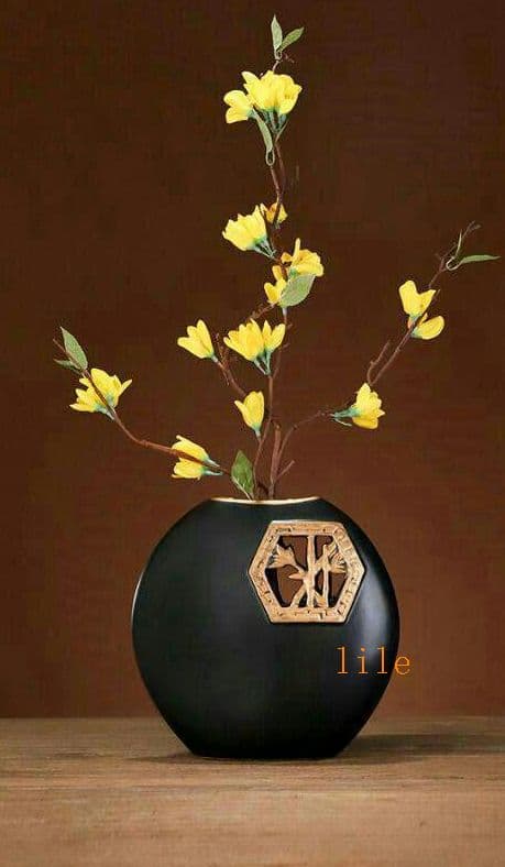 ヴィンテージクラフトフラワーアレンジメント花瓶装飾創造的な装飾品$Qi