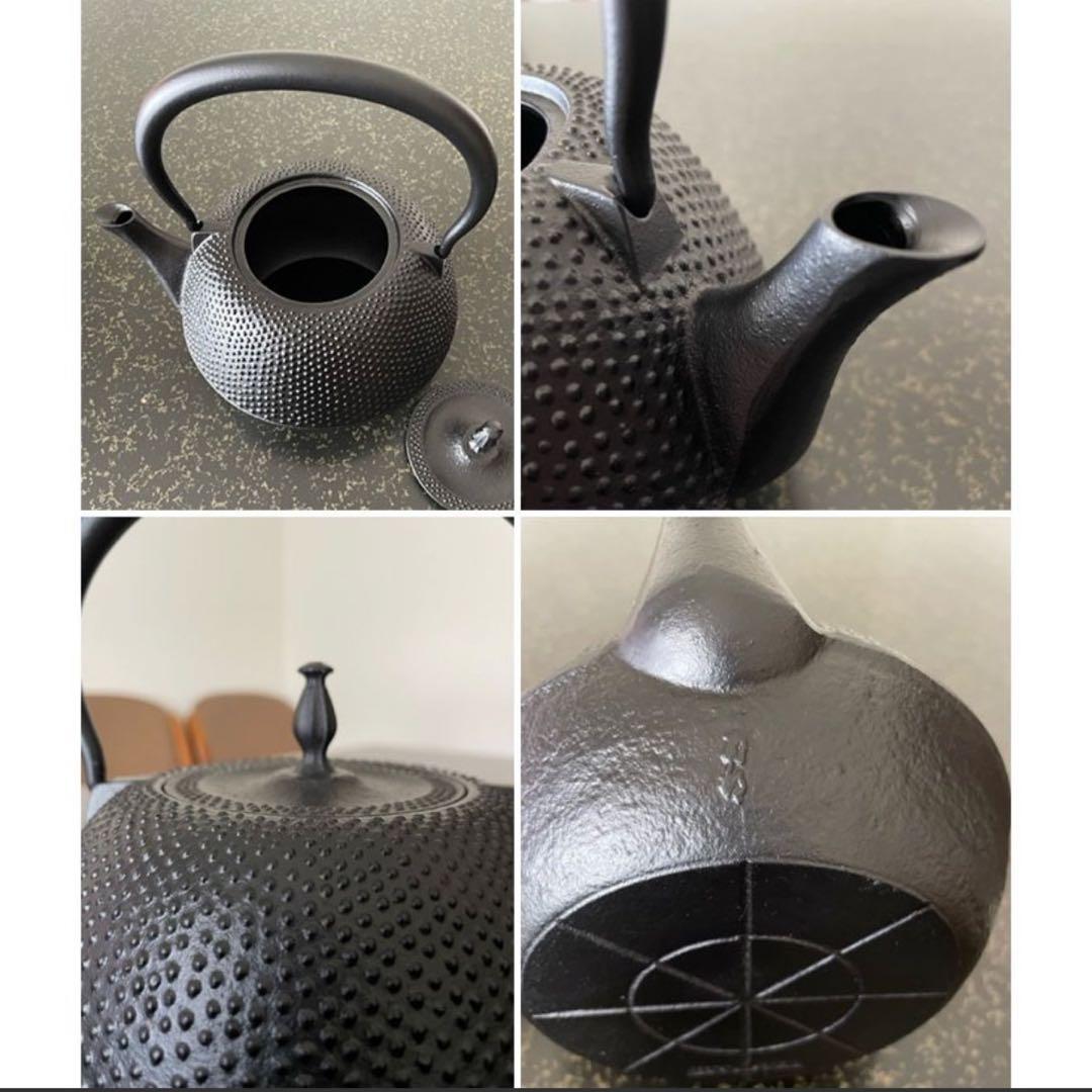 [新品] 南部鉄瓶 南部鉄器 丸南部アラレ 1.2リットル やかん 急須 日本製