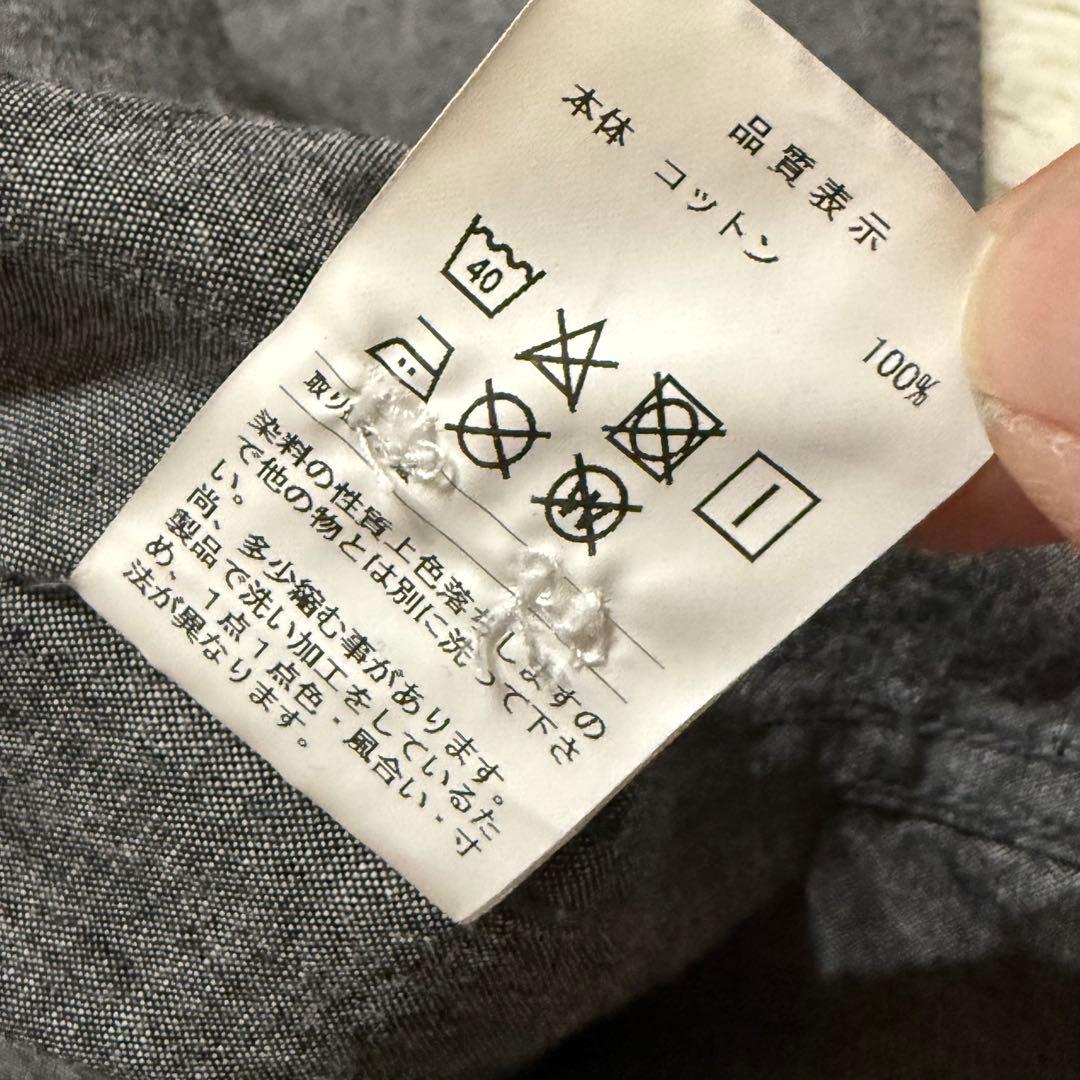 美品/ディセンダント×ロンハーマン 別注 製品染 ロゴ刺繍 シャツ 2