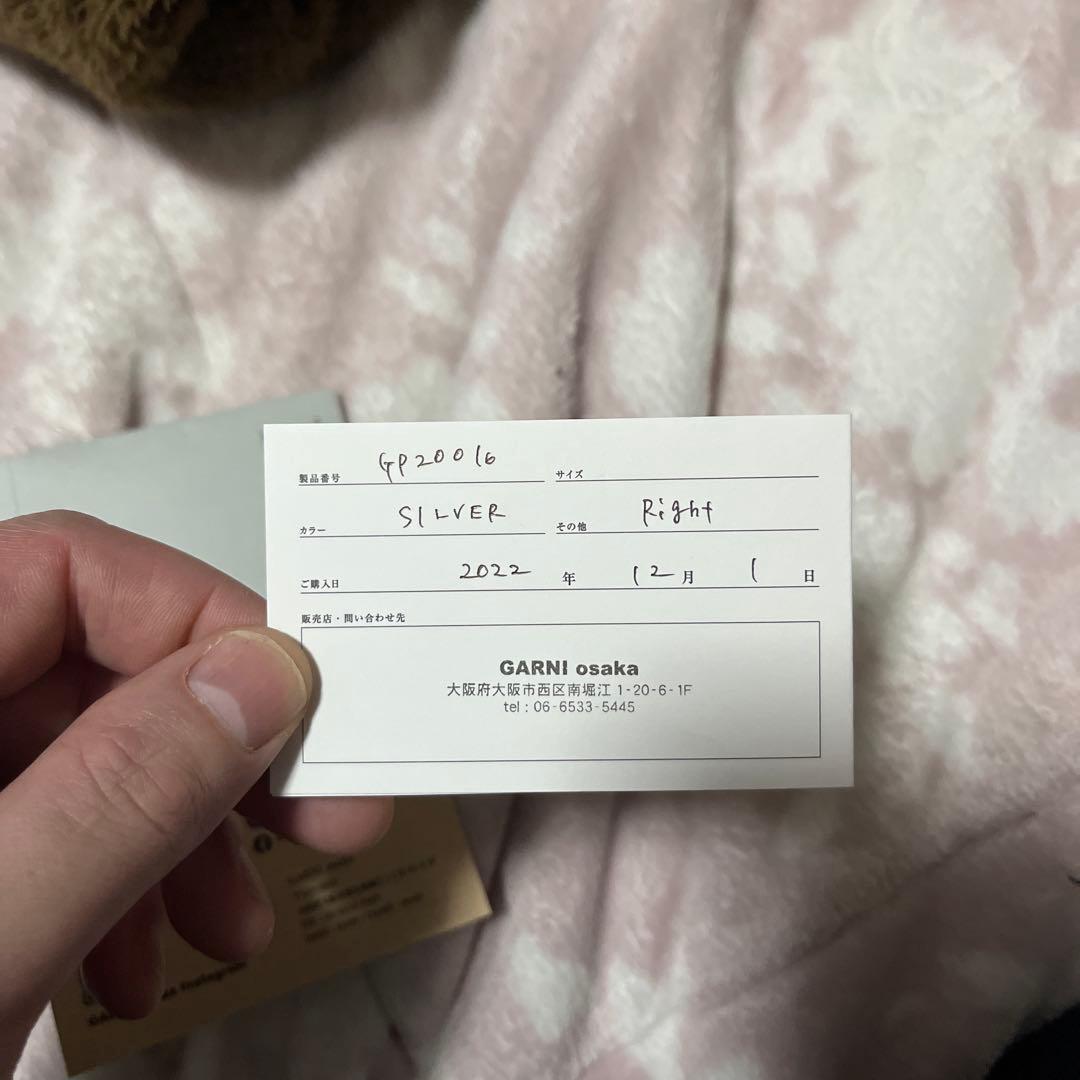 GARNIガルニ　Crockery Pierce 片耳ピアスシルバ専用ポーチ付き