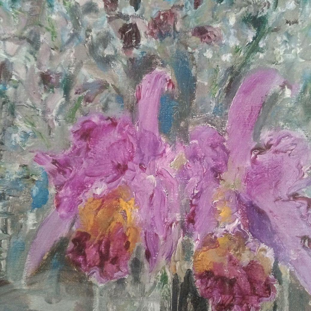 お値下げ☆寺坂公雄　「カトレア」油絵