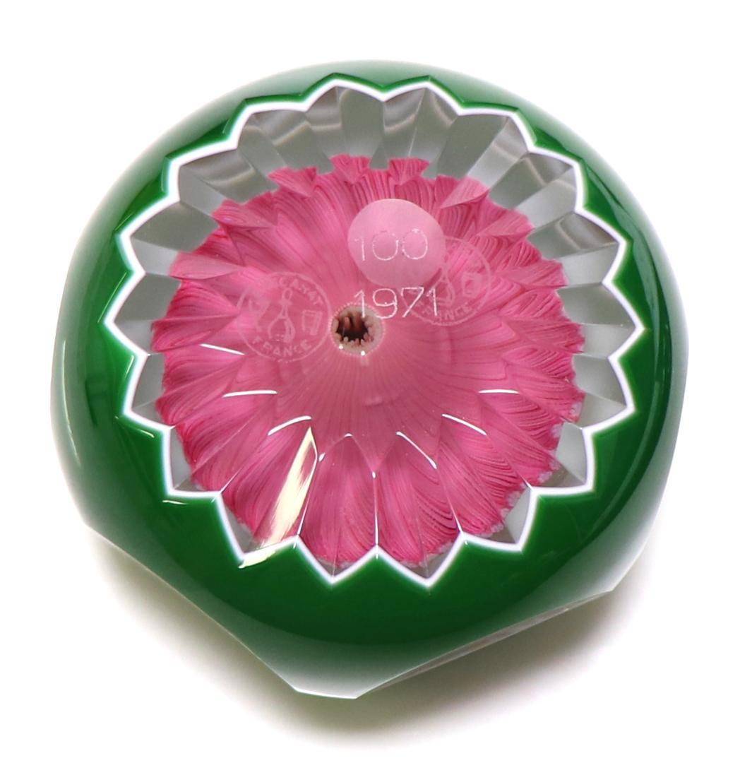 オールド・バカラ 1971年ミルフィオリマッシュルームペーパーウェイトレアカラー