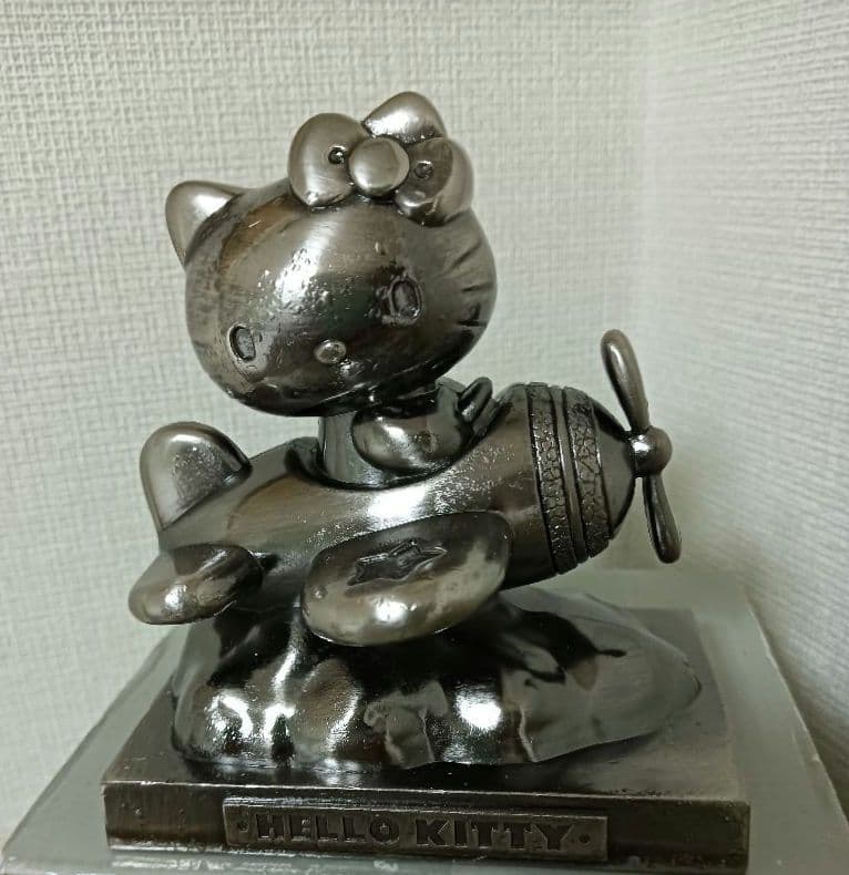 【超希少品】ハローキティ25周年記念『飛行機とパイロット』　フィギュア