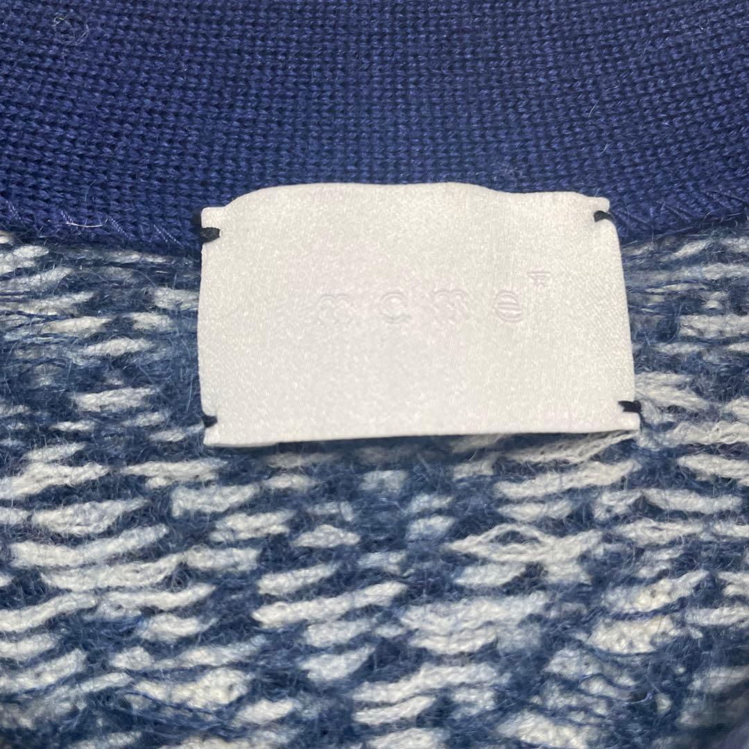 マメクロゴウチ　ニットワンピース　刺子　ジレ　ベスト