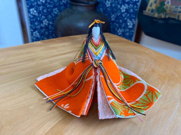 正絹時代布の手作りひな人形