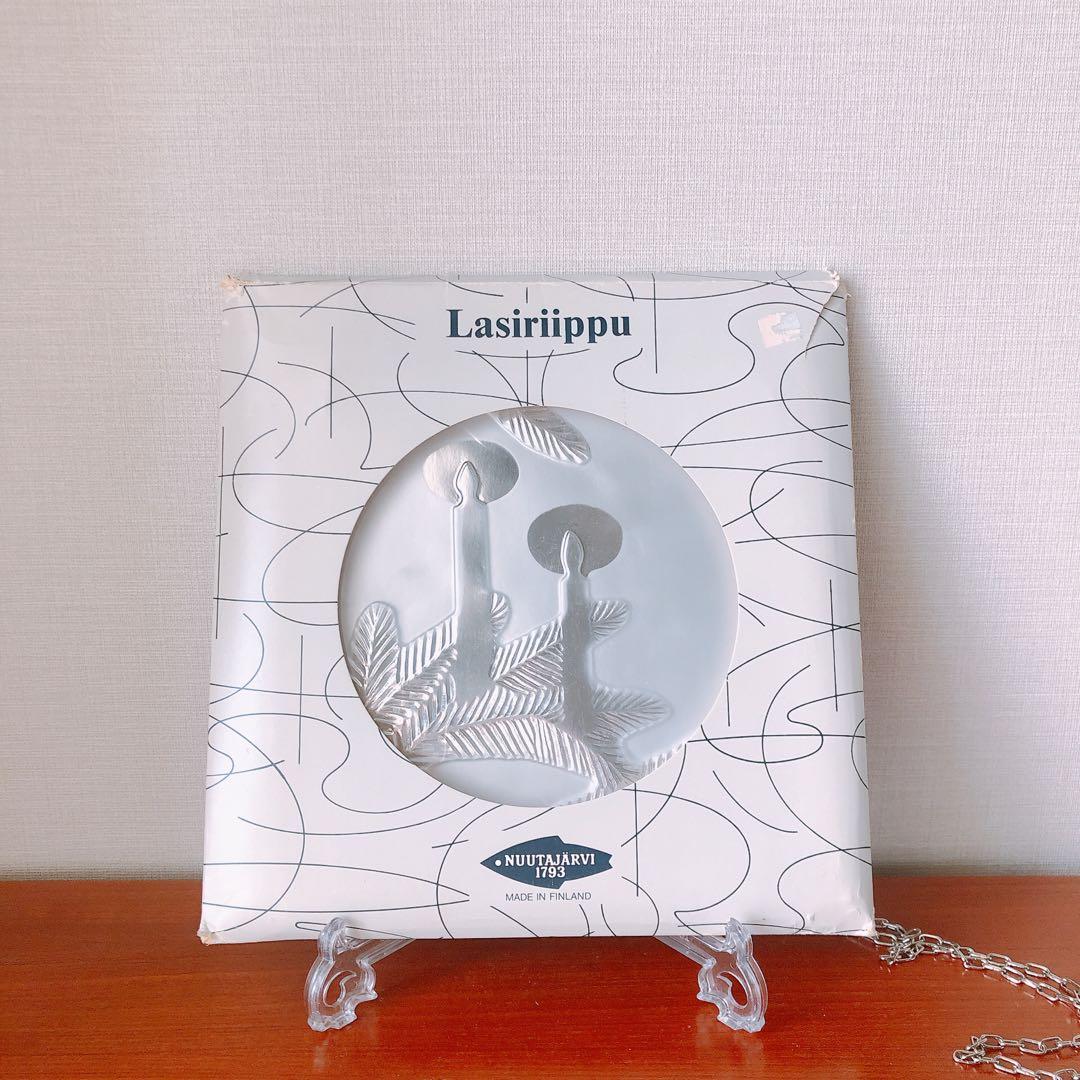 Nuutajarvi(ヌータヤルヴィ)　Lasiriippu　ガラスペンダント