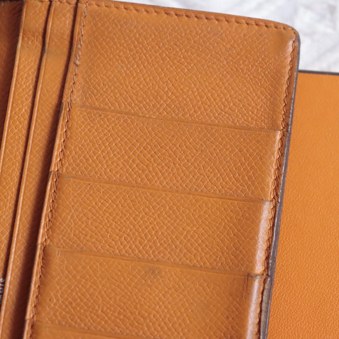 エルメス　Hermes　ベアン　スフレ　長財布　バイカラー　ロングウォレット