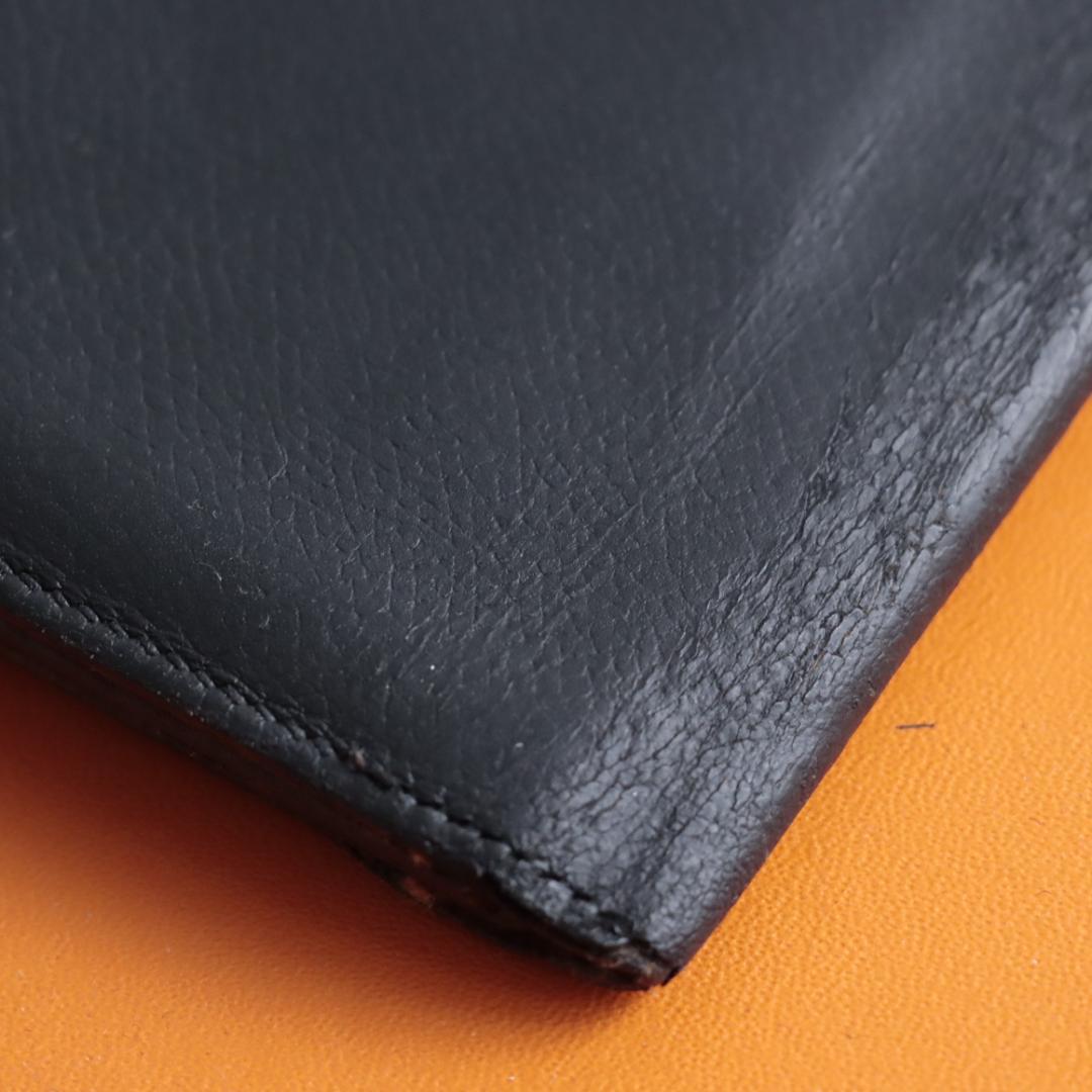 エルメス　Hermes　ベアン　スフレ　長財布　バイカラー　ロングウォレット