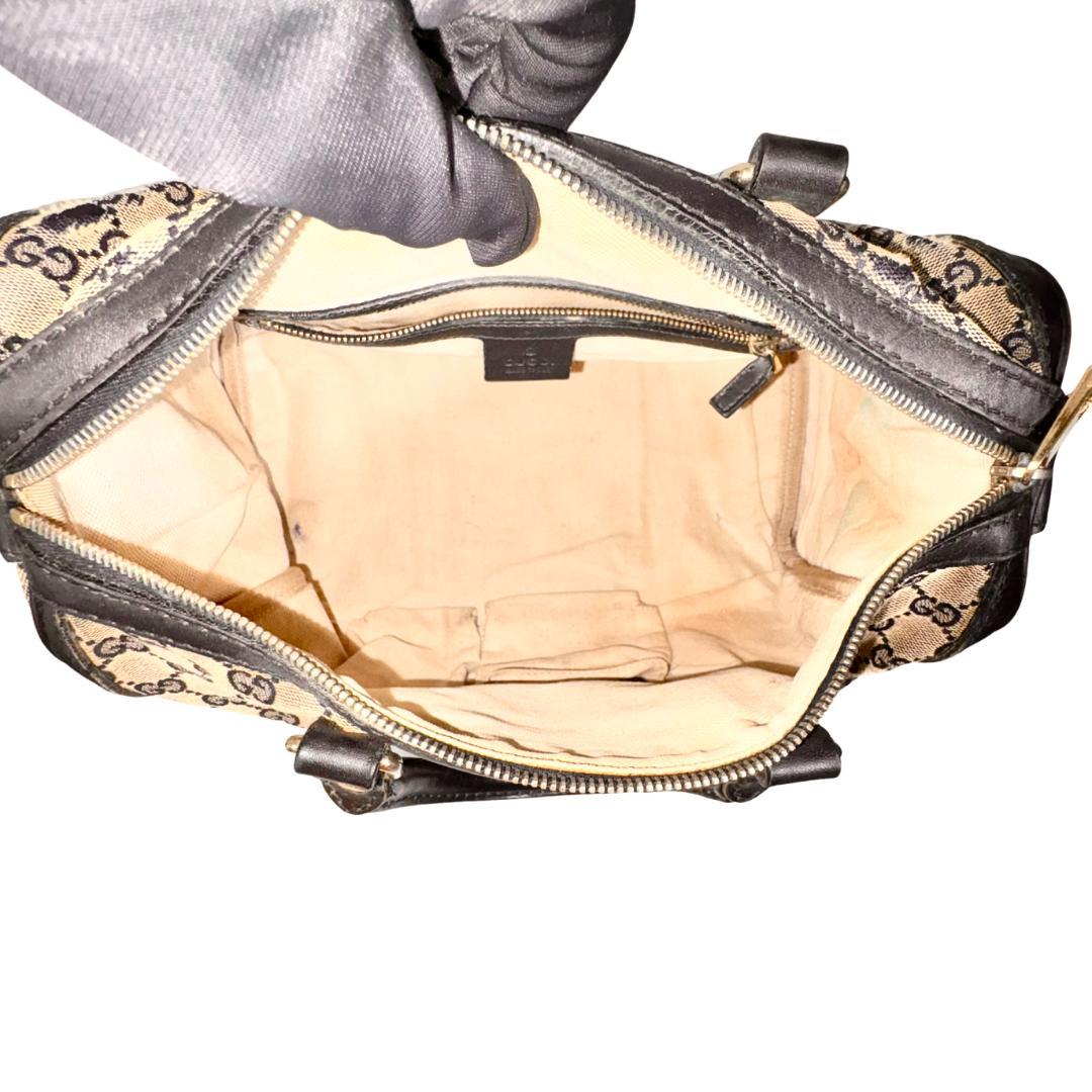 GUCCI　グッチ　GGキャンバス　ボストンバッグ　２way　シェリーライン