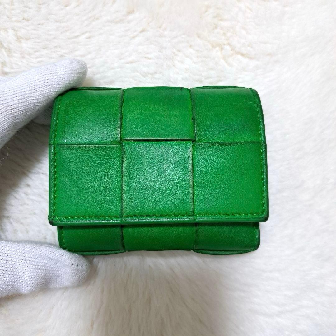 ✨RFID搭載✨ボッテガ　三つ折り　カセット　パラキート　イントレチャート