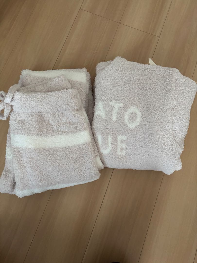 【新品タグ付ピンク】ジェラートピケ パジャマ&ボーダーロングパンツ　セットアップ