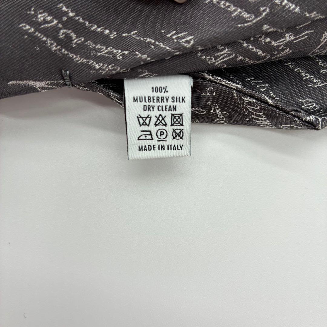 極美品✨ BERLUTI ベルルッティ カリグラフィ ネクタイ グレー