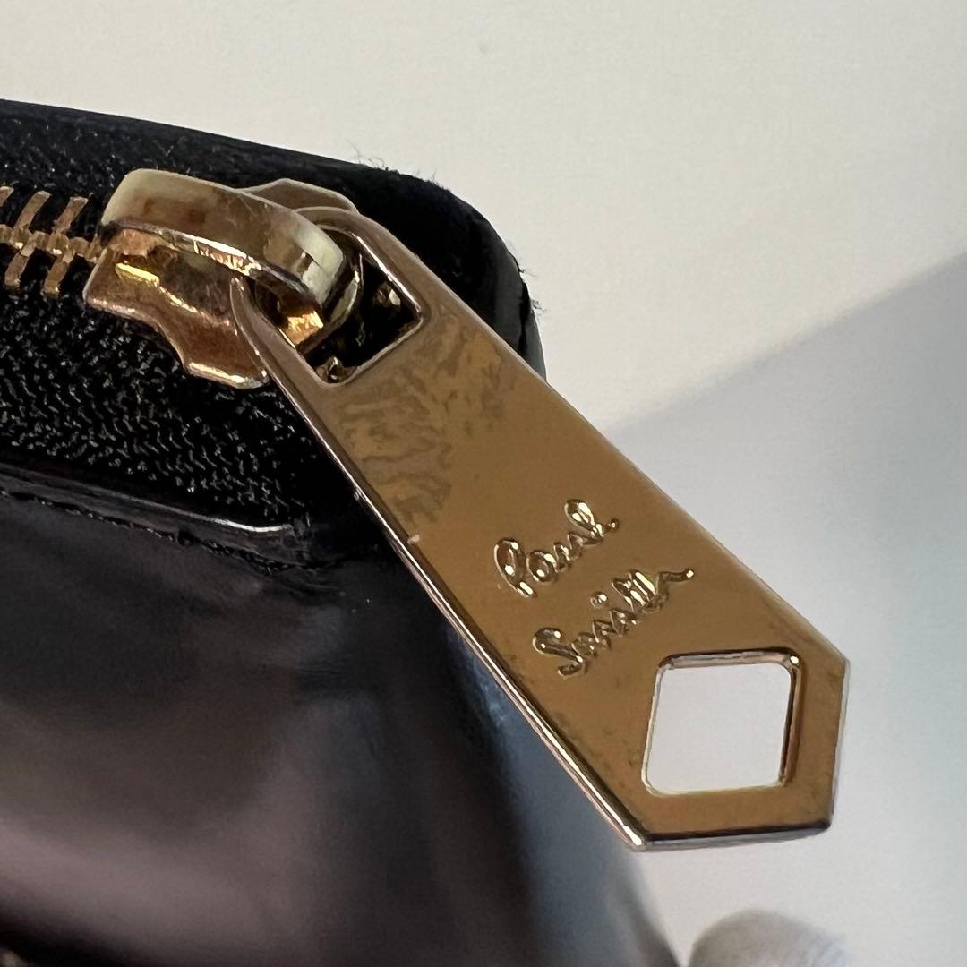 ポールスミス 長財布 ラウンドファスナー ラビット ブラック PSQ166