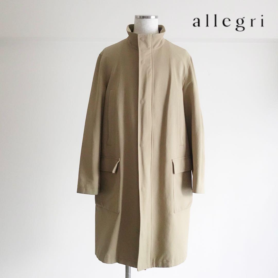 1990s allegri コットンナイロン　スタンドカラーコート　イタリア製