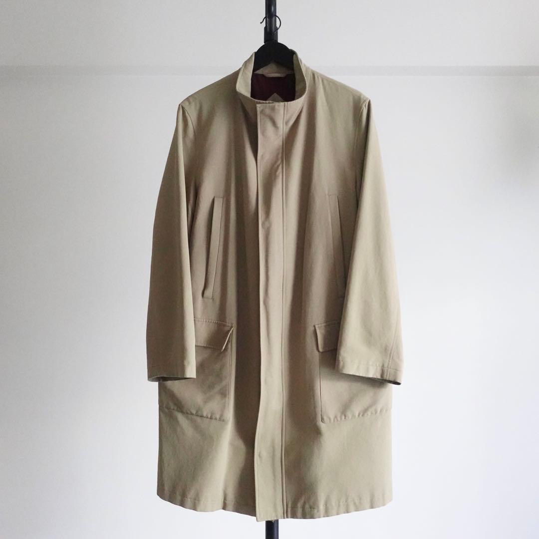 1990s allegri コットンナイロン　スタンドカラーコート　イタリア製