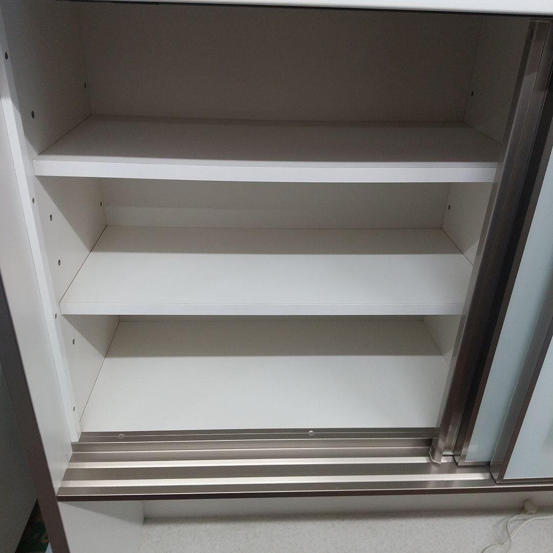 [送料込]美品　ニトリ アルミナ 120KB WH キッチンボード　引取歓迎！！